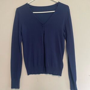 Navy Blue Cardigan Sweater